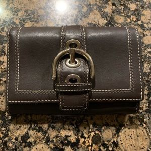 Coach Wallet Dark Brown